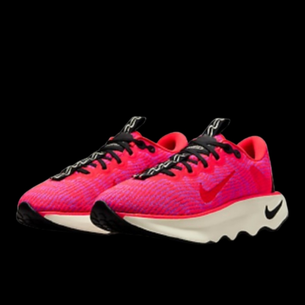 Nike Motiva Running Womens Size 7 Bright Crimson Black Fuchsia